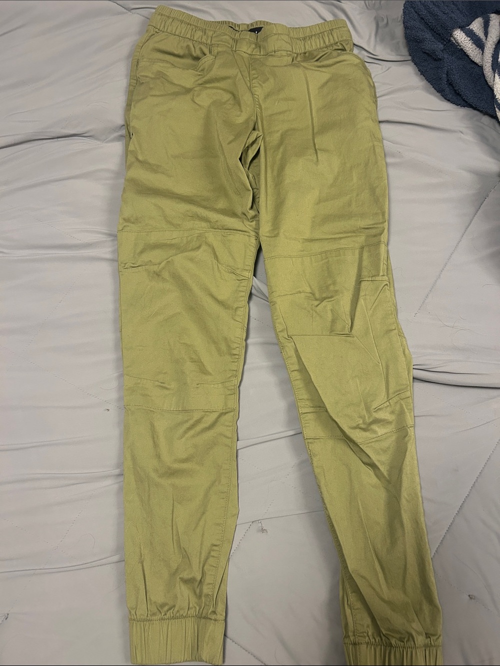 Black Diamond Men's Olive Green Jogger Pants - Casual Stretch Tapered Fit
